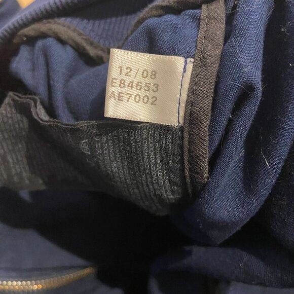 Adidas SLVR Men's Navy Blue Hooded Jacket Size L - Picture 5 of 5